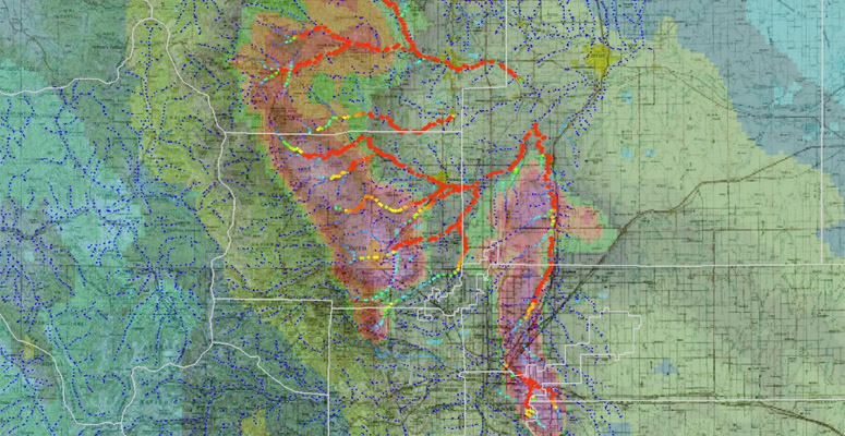 A WRF-Hydro simulation of the 2013 Colorado floods