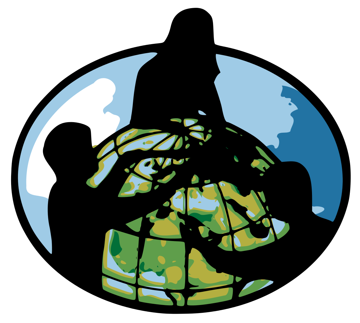 GLOBE logo showing the silhouette of three children pointing at the Earth