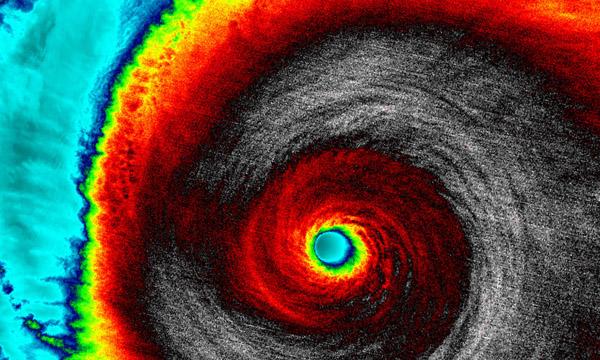 Satellite image of Hurricane Patricia