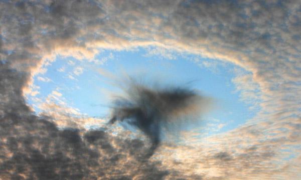 A hole-punch cloud