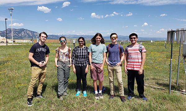 Students at Marshall Field site