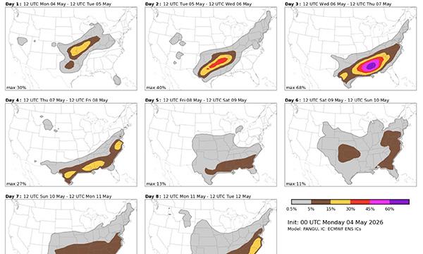 AI-enabled severe weather forecasts